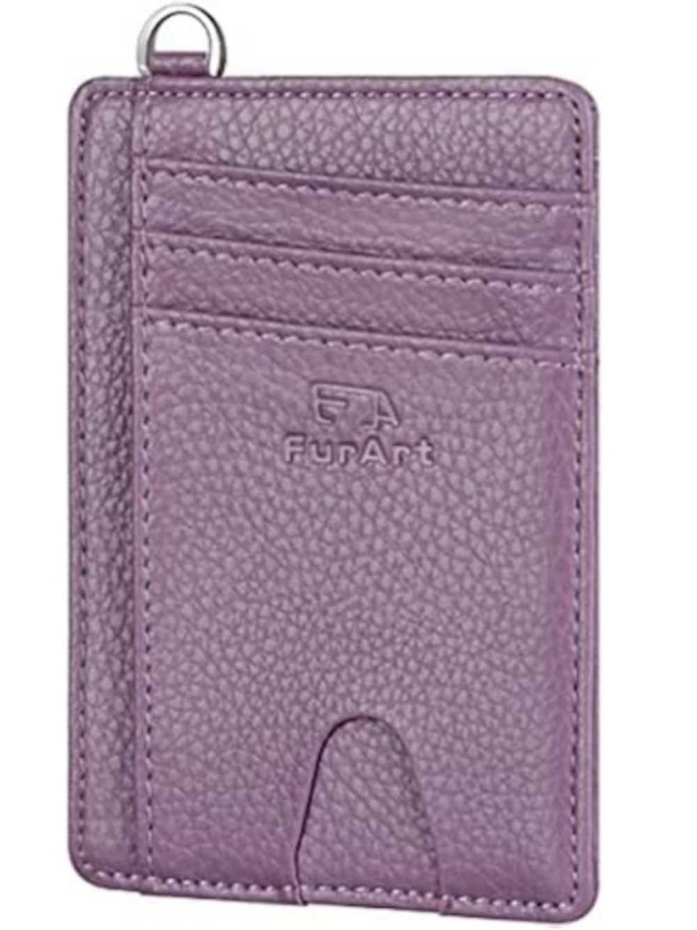 FurArt Purple RFID Blocking Purple Slim Wallet
